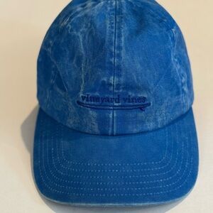 Vineyard Vines Washed Blue Island Logo Baseball Cap